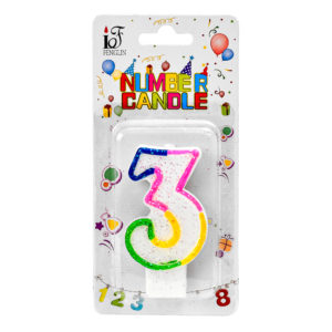 Свічки-цифри для торта "3" R90091