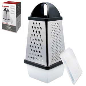 Тертка багатофункціональна з контейнером 4в1 13*13*31см 10186 (24шт)