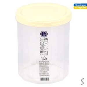 Контейнер харчовий з різьбленням 1.0л d11*13.5см NP-83к