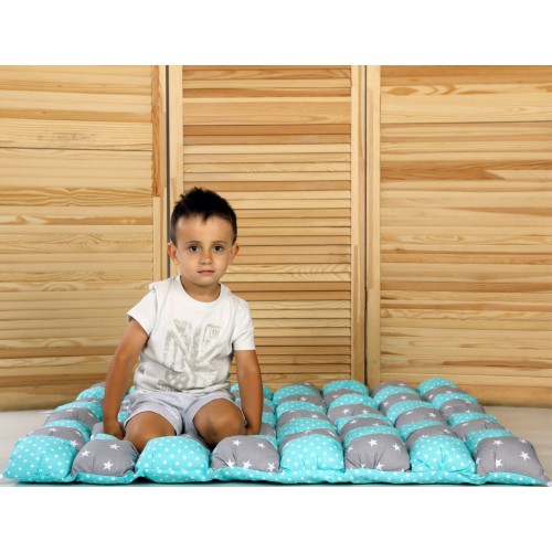 Фотография 1 товарной позиции интернет-магазина детских игрушек www.smarttoys.com.ua Коврик Хатка Бонбон Мятный с Серым