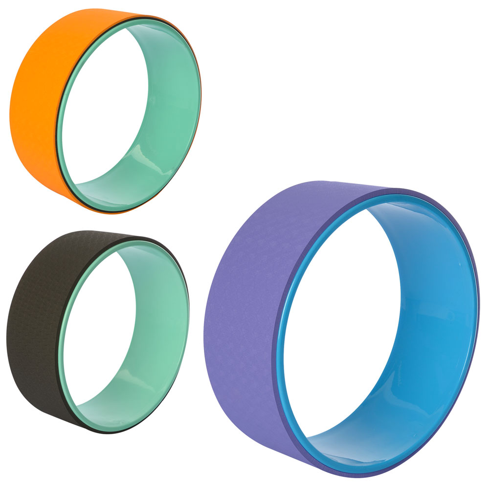 Спортивний інвентар MS 1842 колесо для йоги, розмір 33-13 см., 3 види, кул., 33-33-13 см.