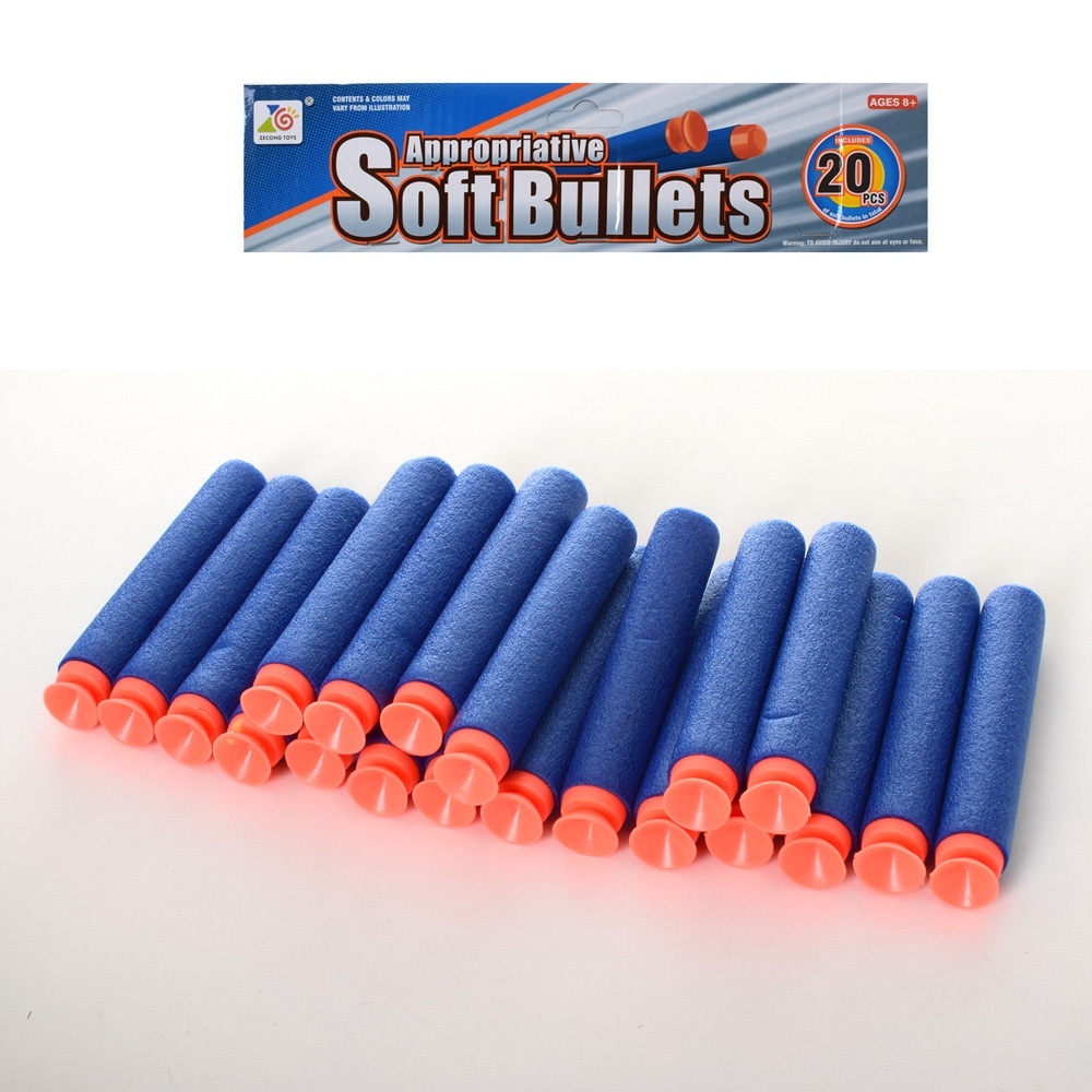 Кульки 02-20 м'які-присоски 20 шт., кул., 28-15-1 см.