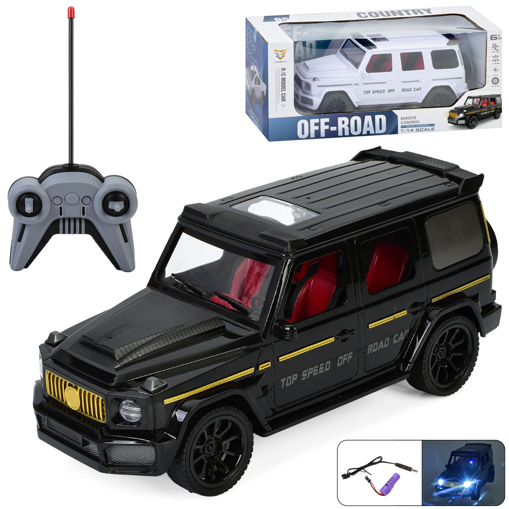 Джип 689S-128A радіо/к, акум,1:14, світло,гумові колеса,USB,2 кольори,кор.38-16,5-16см