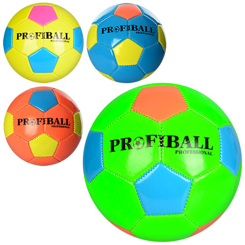 М'яч футбольний EN 3228 розмір 2, міні, ПВХ 1,6 мм., неон, 4 кольори, кул.