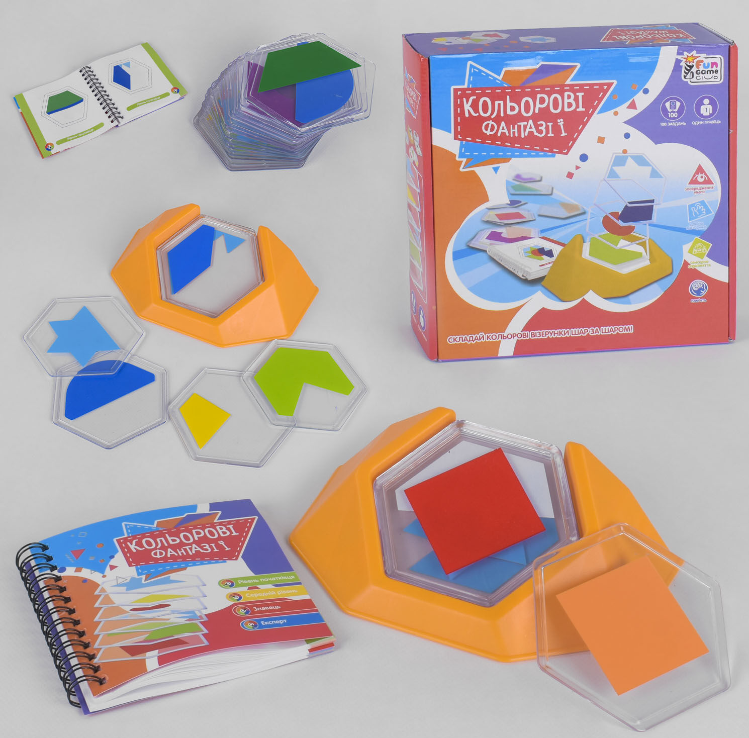 Розвиваюча гра UKВ-В 0041 "Кольорові фантазії" "Fun Game" в коробці