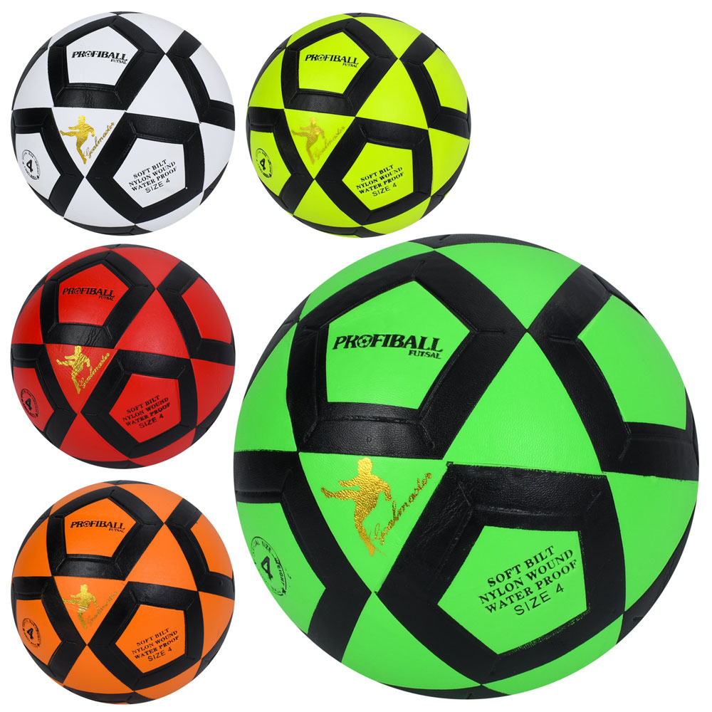 М'яч футбольний MS 4941 розмір 4, 340-360г, ПВХ, 5 кольорів, у пакеті