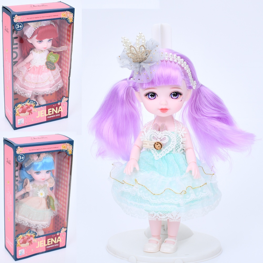 Лялька 65009D шарнірна, 3 види, кор., 15-29-7 см.