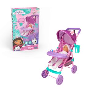 Візок 1424140 для ляльки, прогулянковий, ручка EVA , колеса пластик, кошик, метал, кор., 27-46-8 см.