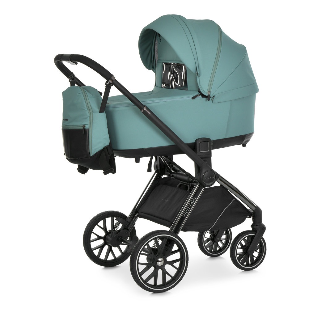 Візок універсальний2в1 El Camino PRESTIGE ME 1124-3 Jade Green.люлька+прогул.блок,хром.рама,2дощ.мос
