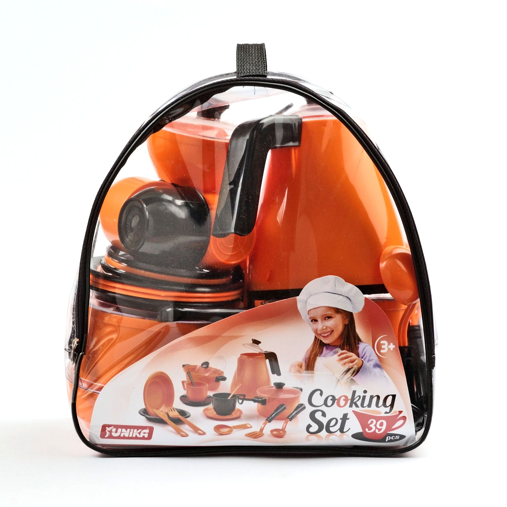 Набір посуду “Cooking Set” (39 pcs) помаранчева кульок