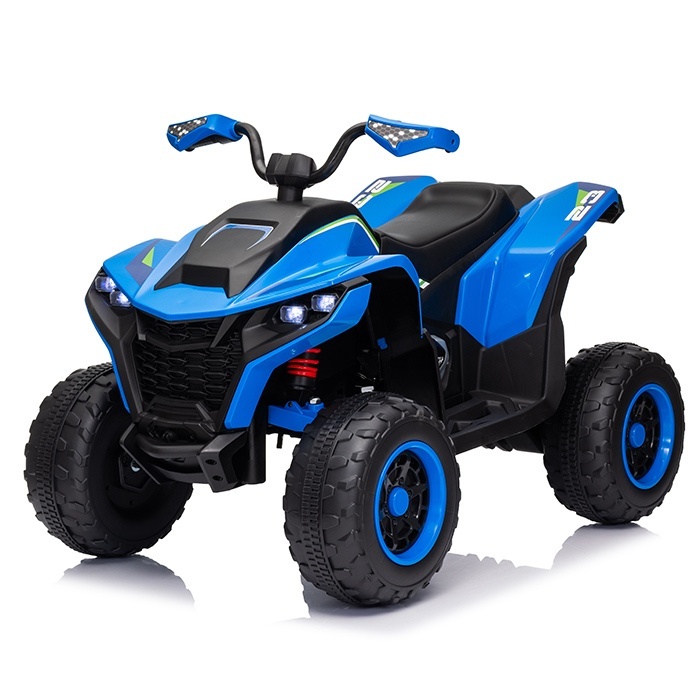 Квадроцикл M 6128EBLR-4(24V) радіок.2,4G,4мот.75W,1акум.24V7AH,USB,TF,BT,EVA,шкіра,муз.,світло,блак.