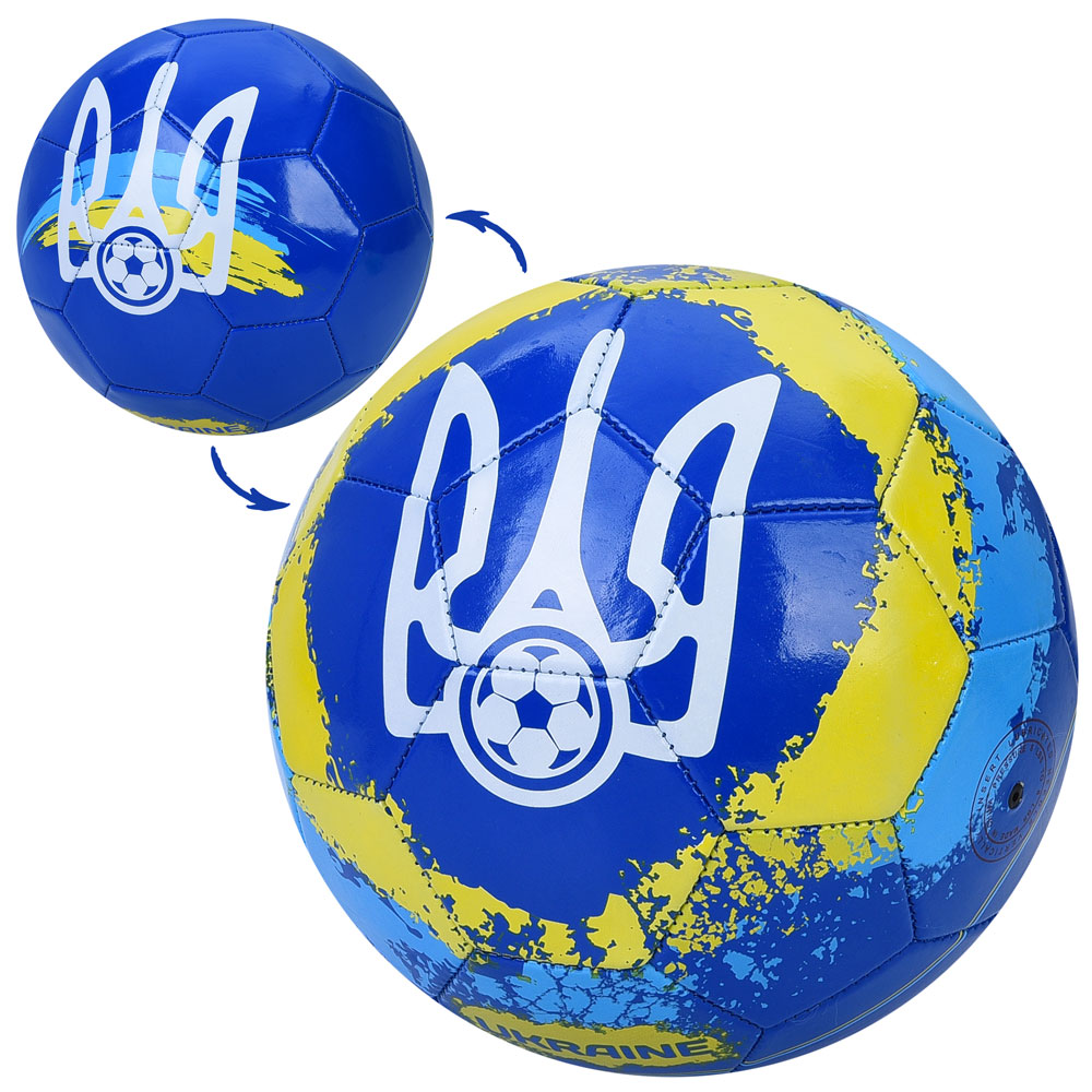 М'яч футбольний EN-3329 розмір 5, ПВХ, 1,8мм, 300г, Ukraine, кул.