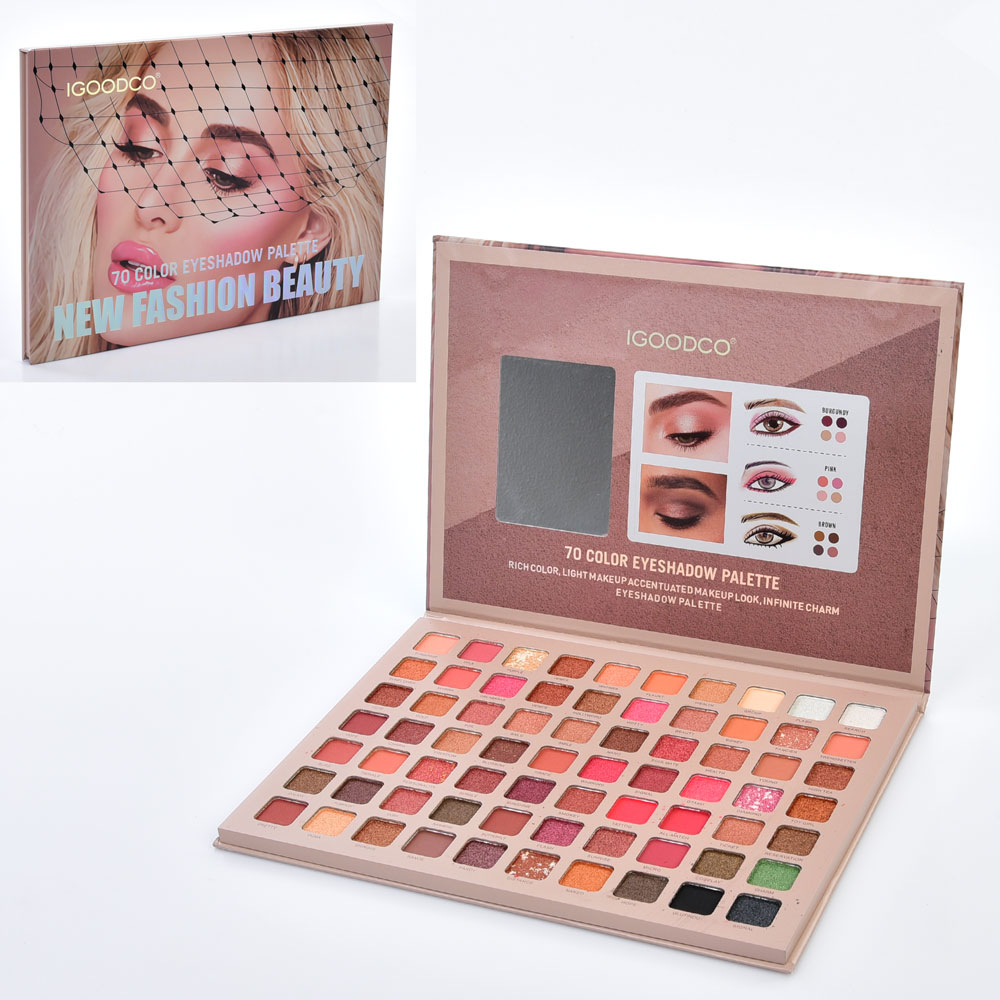 Косметика LK29535 тіні, палетка (70 кольорів), дзеркало, кул., 26-19-1 см.