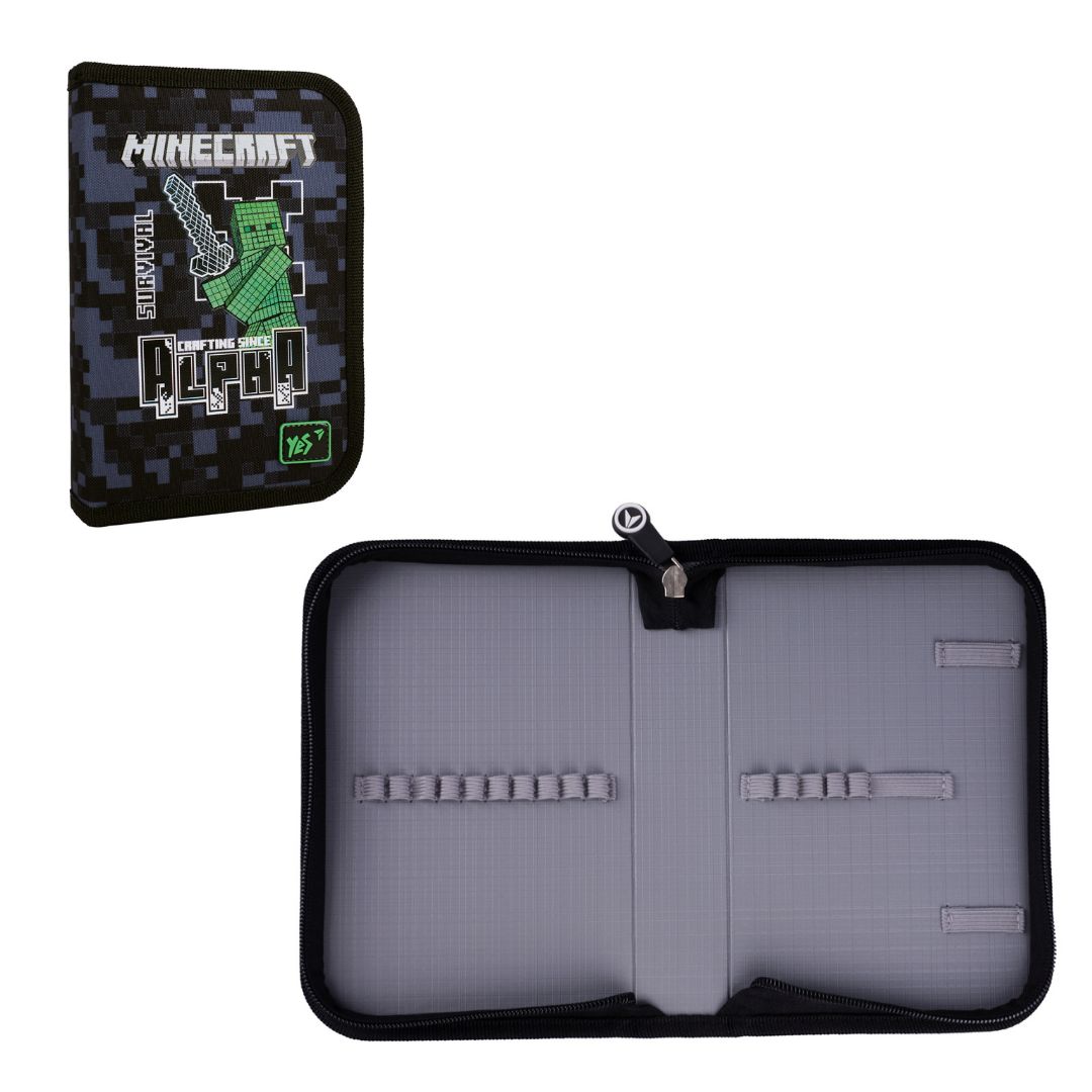 Пенал твердий YES одинарний без клапана HP-02 Minecraft Alpha