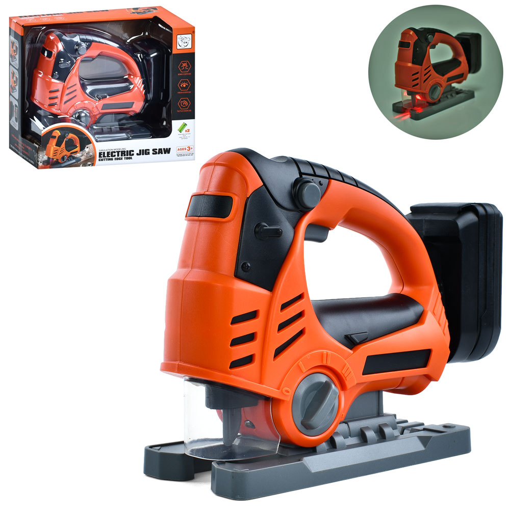 Набір інструментів HB3299-18 електролобзик, 21см, світло, рухлива деталь,на бат,в кор,23,5-19-12,5см