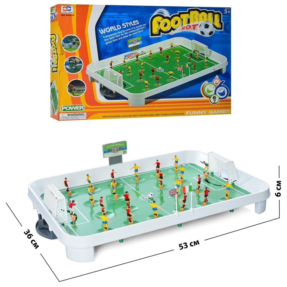 Футбол 68008 53-36-6 см., фігурки на пружинах, ворота, м'яч, прапор, кор., 53,5-37-6 см.