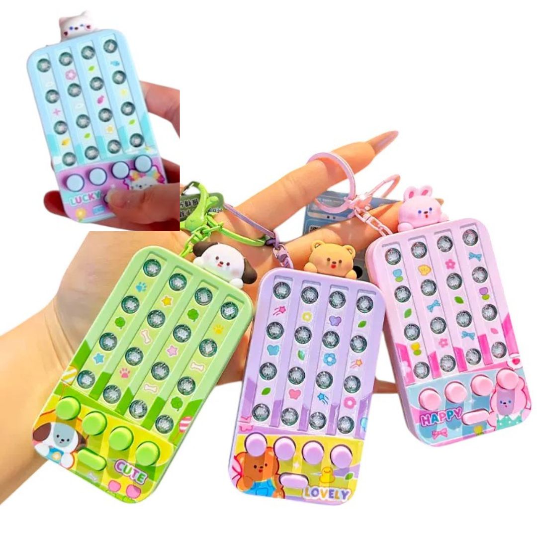 Брелок FG250526049A 2 в 1, міні гра, музична гра, 4 види, муз., світло, 5,5-11-1,5 см,.