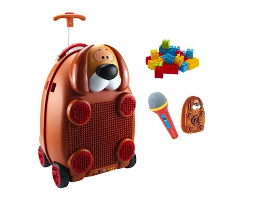 Дитяча валіза Собачка з мікрофоном, на пульті управління 3711
