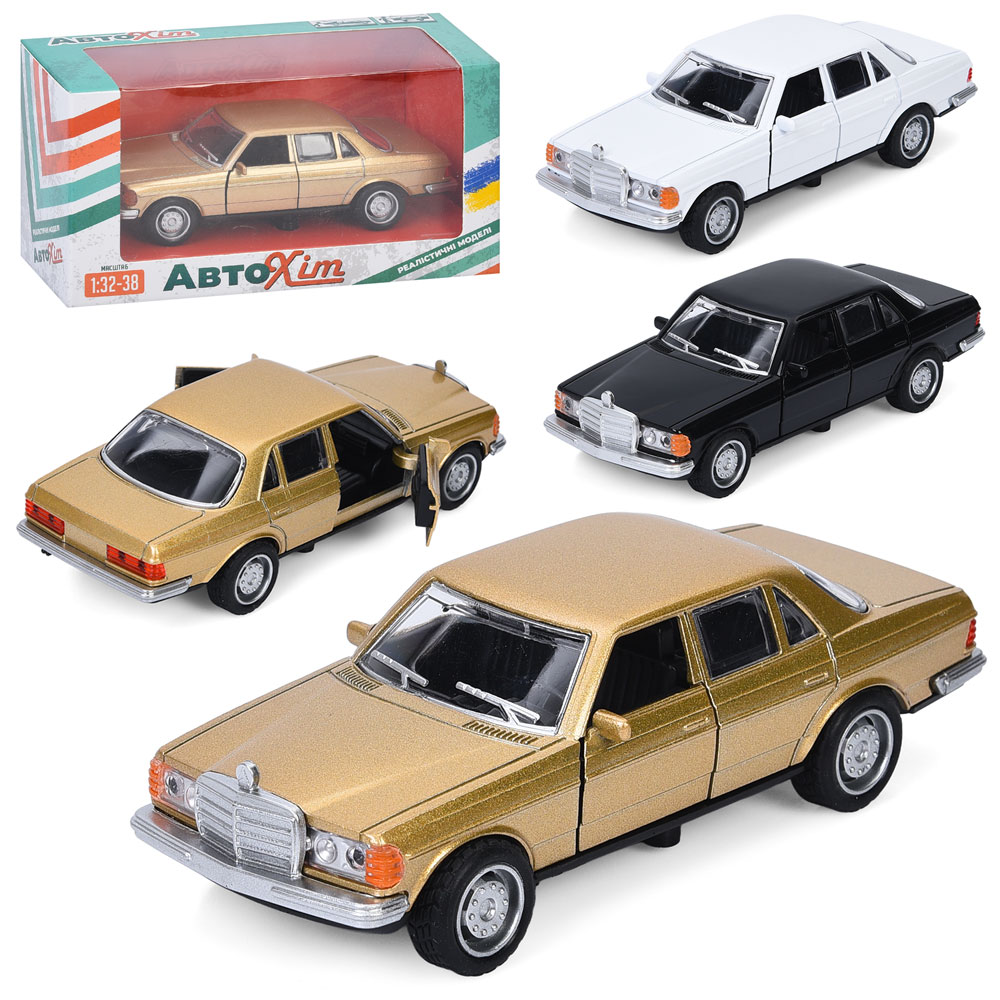 Машинка M 5656 1:32-38, метал, інерція, 12см, відчиняються двері, гумові колеса, 3кольори, кор.,