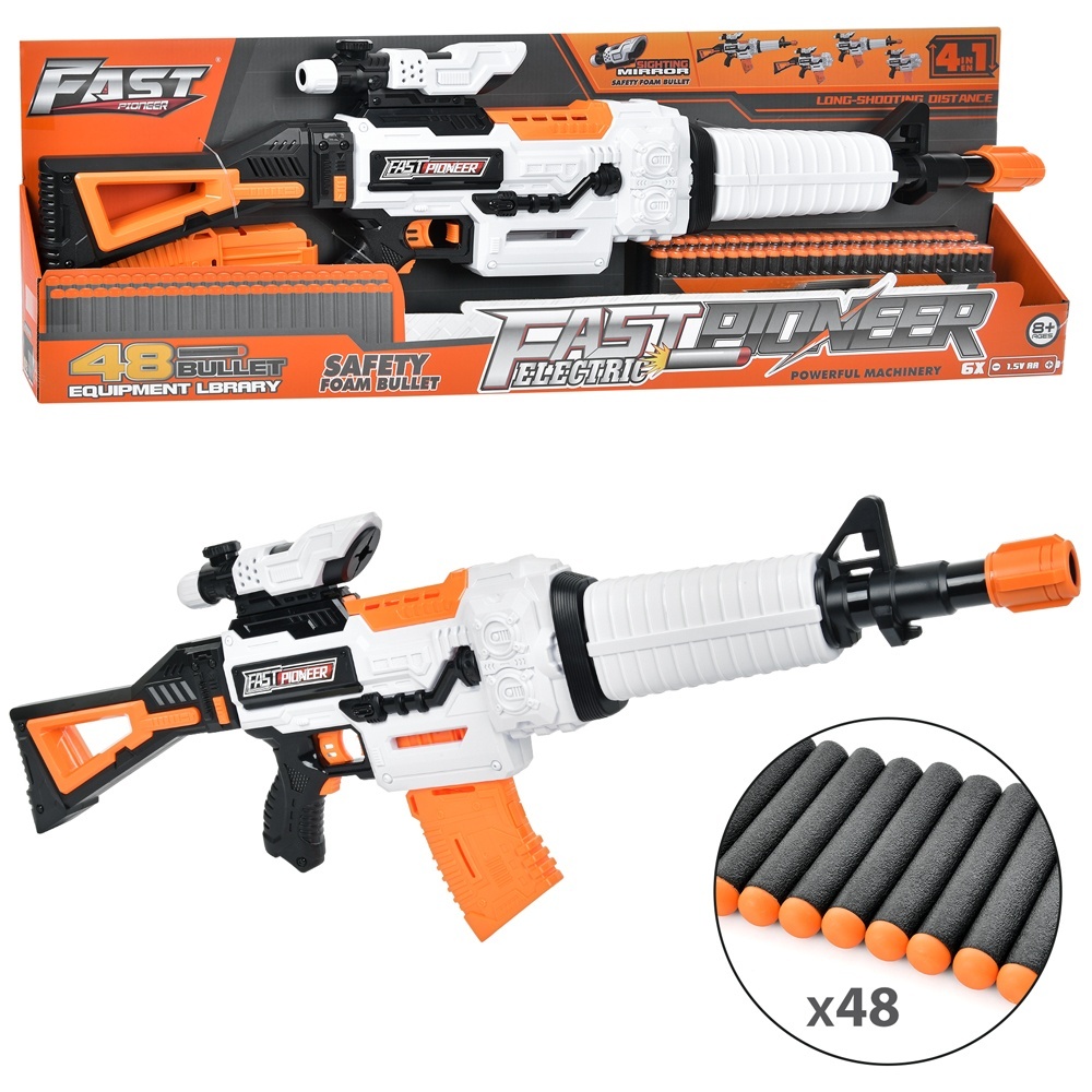 Автомат BIG536 м'які кулі, приціл, бат., кор., 92-31-7 см.