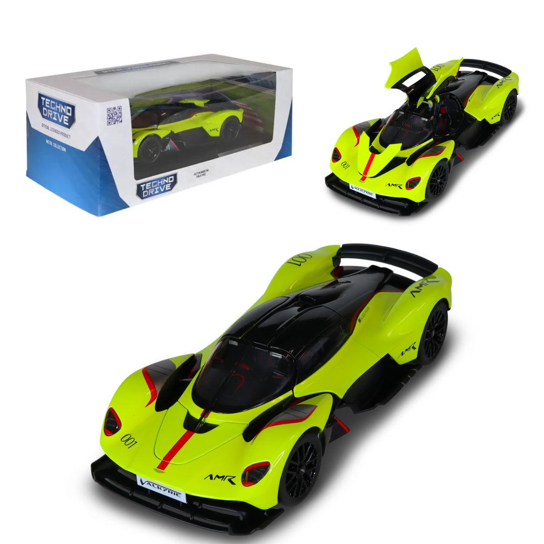 Автомодель - ASTON MARTIN VALKYRIE (жовтий, 1:18)