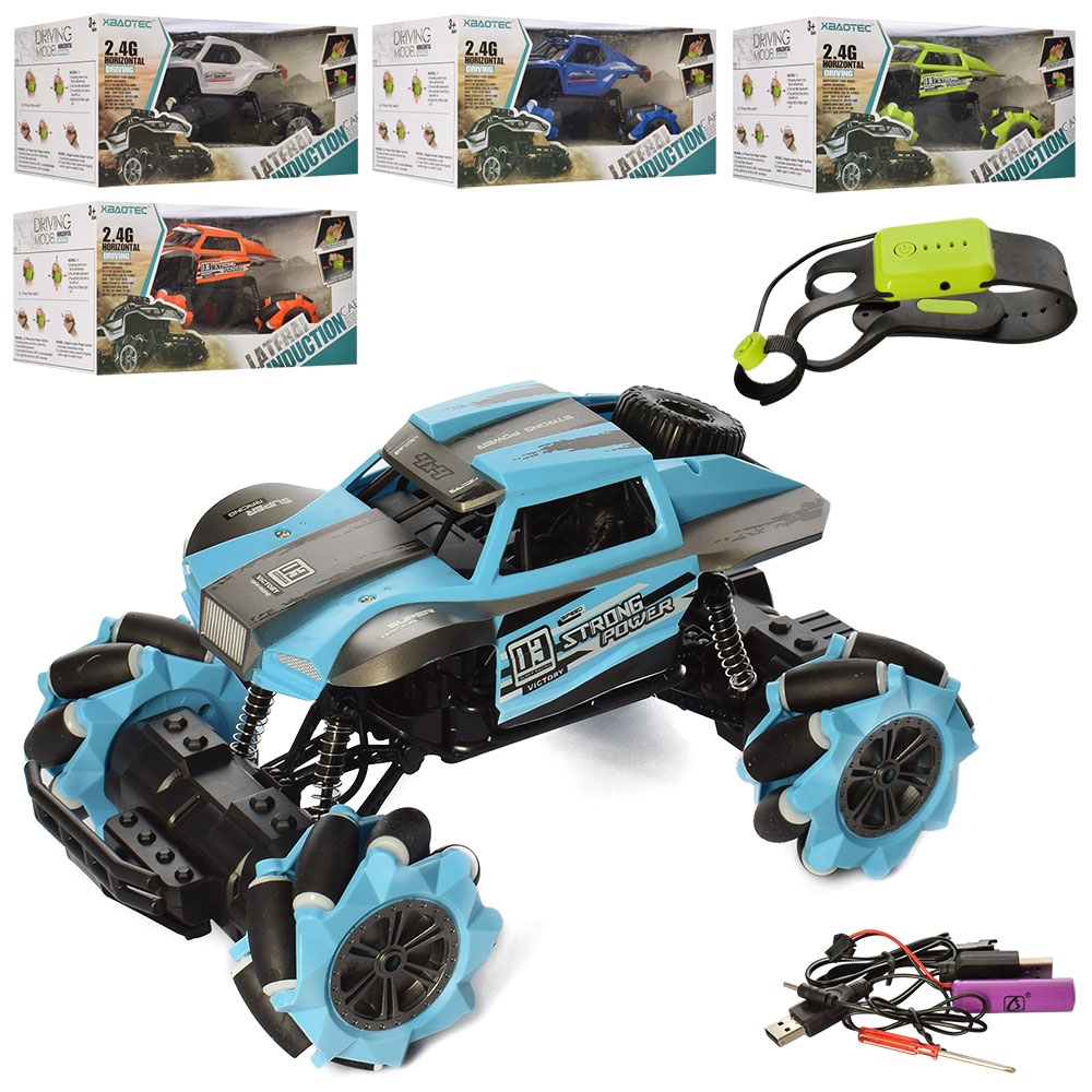 Джип XB1031CG радіокер. 2,4G (браслет), акум., 1:16, USB, 2 види, світло, кор., 33-18-20 см.