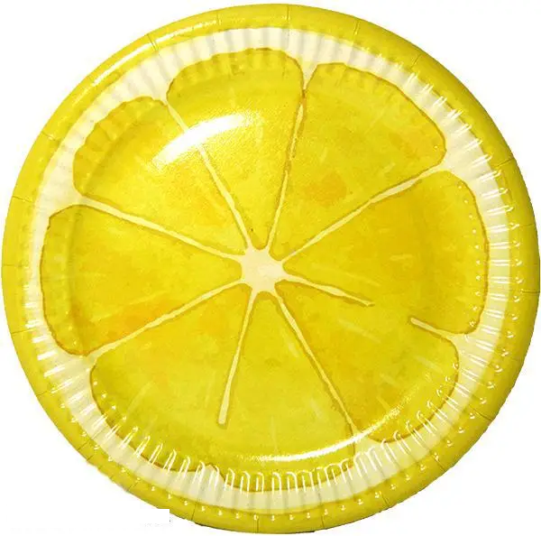 Тарілки "Лимон" (18,0 см)(10шт-уп)