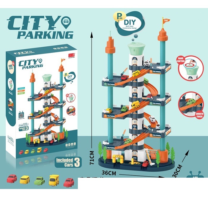 Гараж A333-333G 6 поверхів, ліфт, машинки, кор., 32-51-11 см.