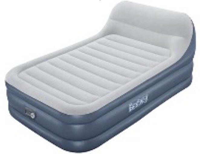 Велюр ліжко BW 67923 із вбудованим ел насосом, 226-152-84 см.