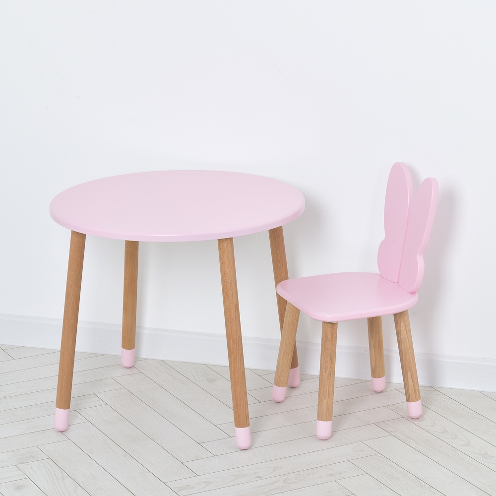 Столик 05-025R-ROUND зі стільчиком, рожевий