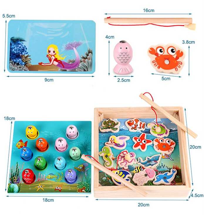 Фотография 1 товарной позиции интернет-магазина детских игрушек www.smarttoys.com.ua Риболовля C 61708 (36) 2 ігрових поля, 10 рибок, 12 фігурок, 2 вудки, картки, в коробці