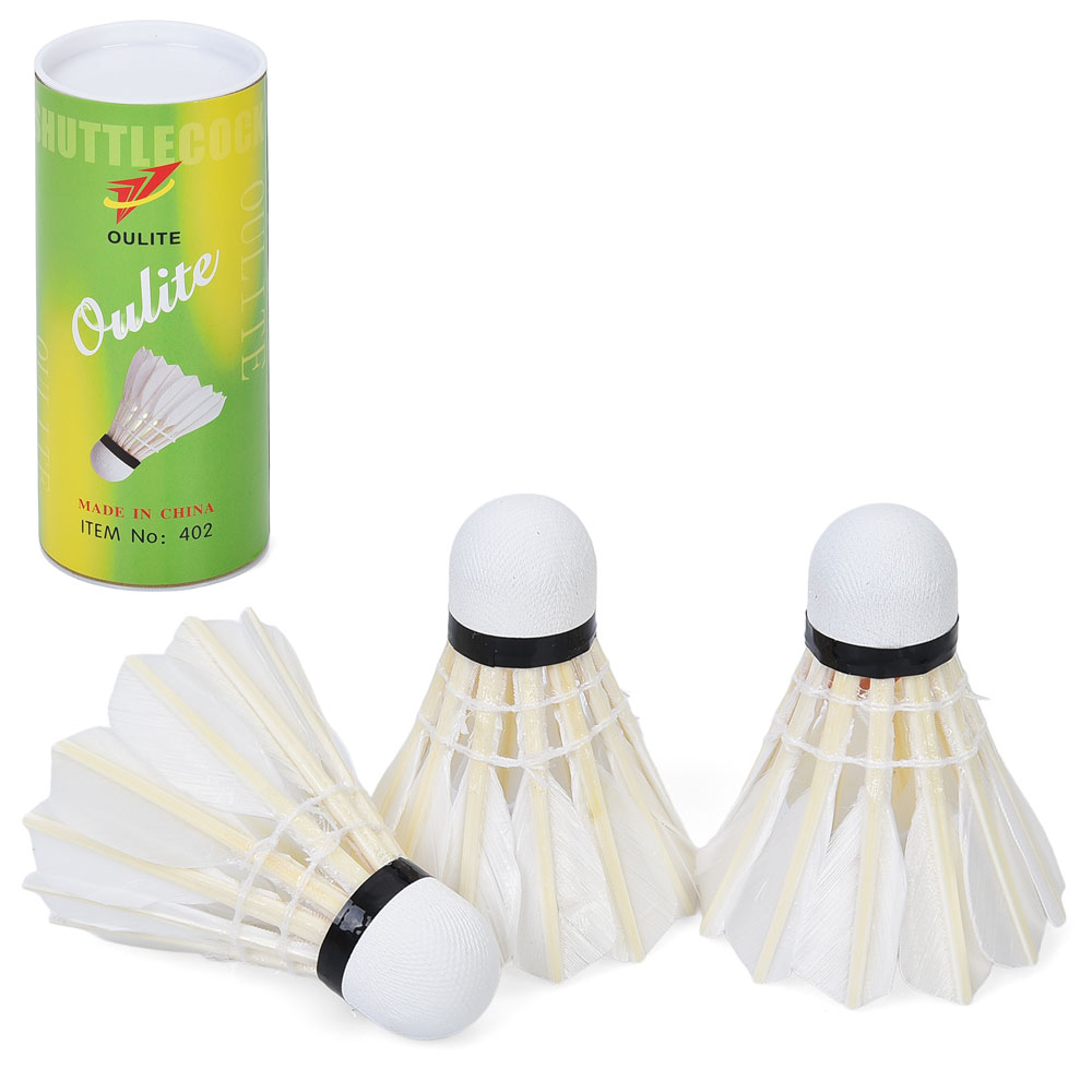 Воланчик MS 4932-3набір 3шт, перо, білий, в тубусі, 15-6,5-6,5см