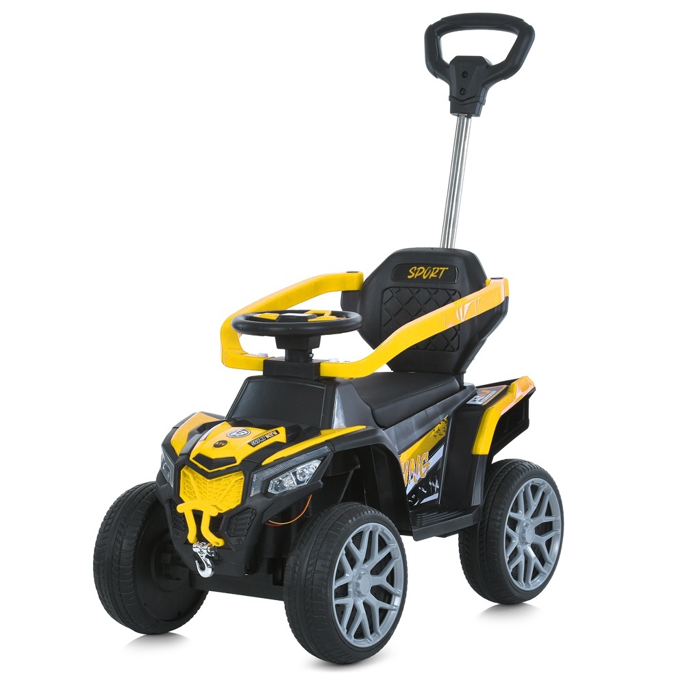 Квадроцикл M 6126EBLR-6 2,4Gрадіок,3в1(кат-толок.,бат.ручка),1*6V4,5AH,1*25W,MP3,USB,ВТ,TF,EVA,жовт