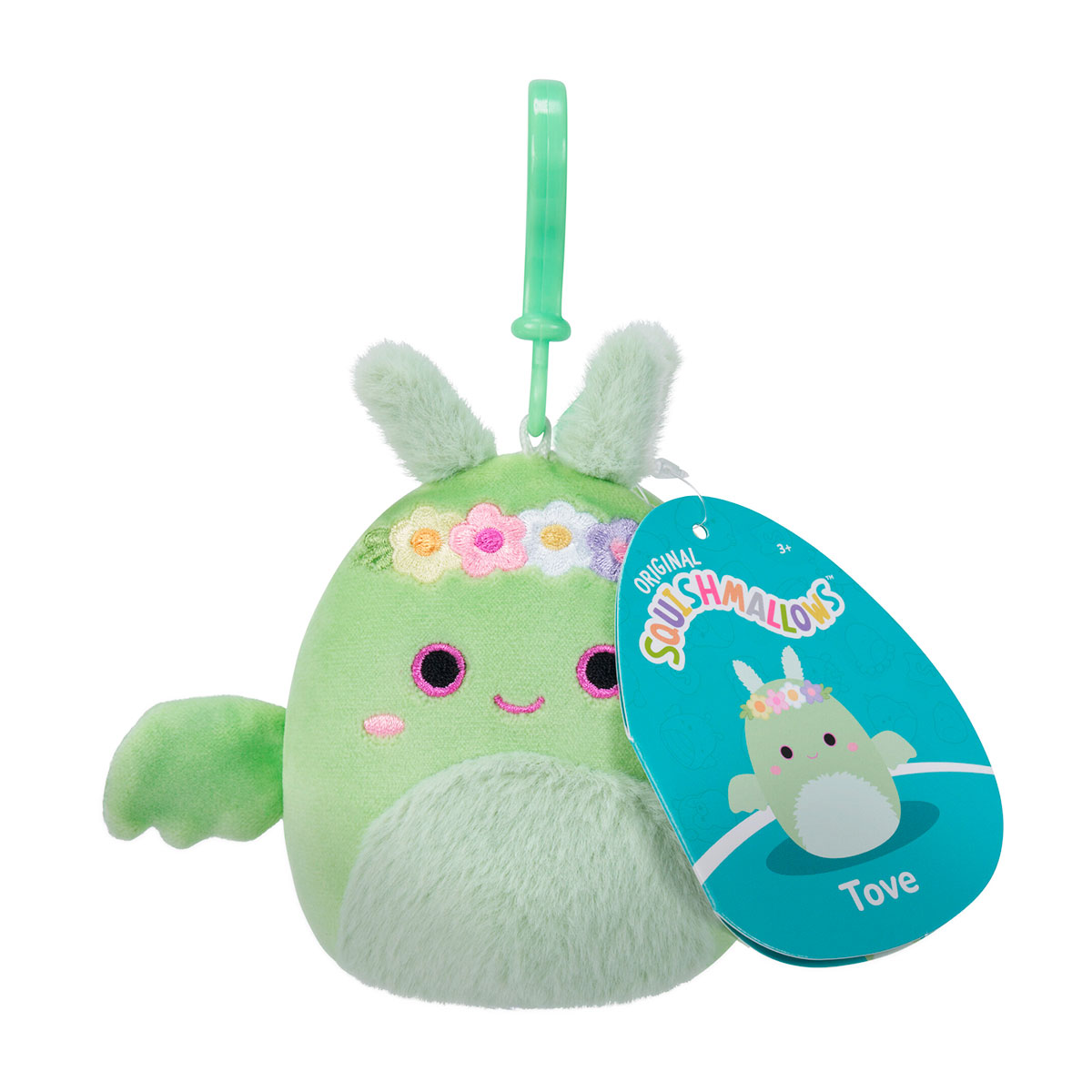 М'яка іграшка на кліпсі SQUISHMALLOWS – ДРАКОН ТОВ (9 cm)