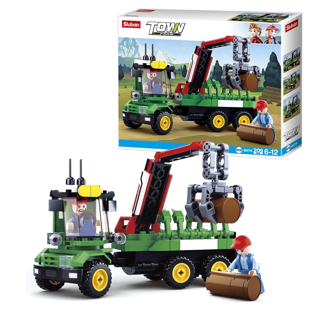 Конструктор SLUBAN M38-B0778 "Town": Підйомний кран, 209 дет.