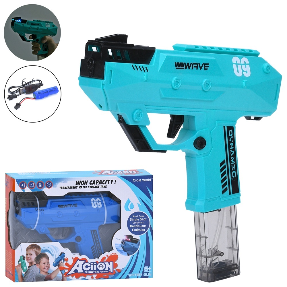 Водяний автомат 78829 акум., USB, 2 кольори, світло, кор., 31-22-6 см.