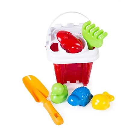 Набір дитячий "Відро №5 + лопата, граблі, водні мешканці " 1265 