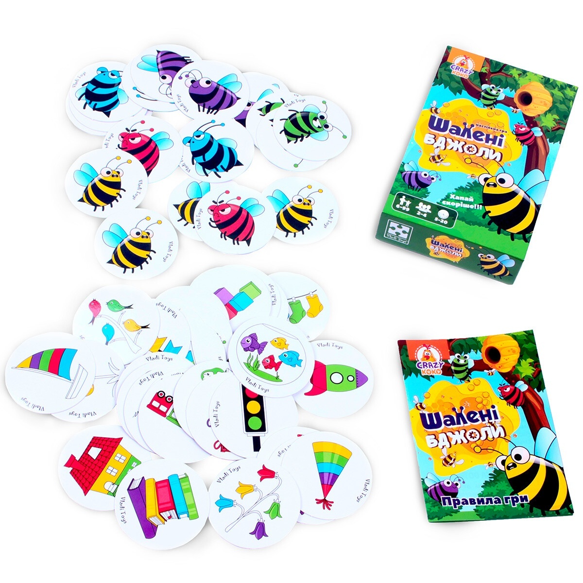 Гра настільна Vladi Toys розважальна. Шалені бджоли. VT8077-06 (укр)