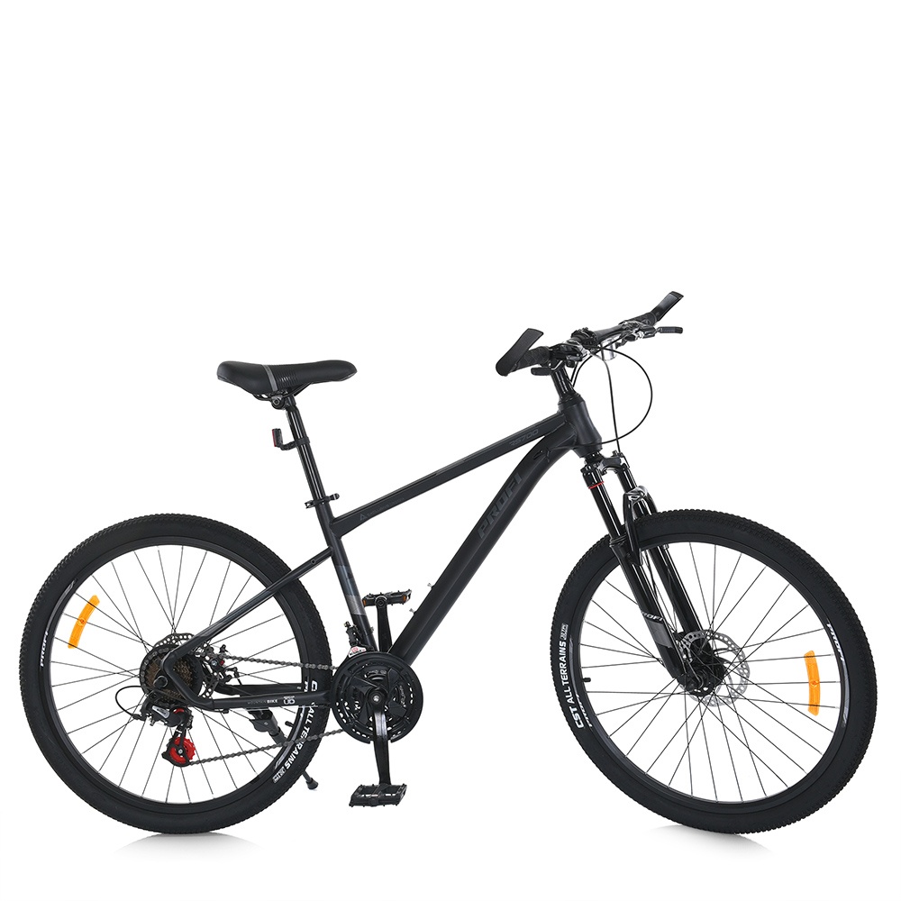 Велосипед 26д. MTB 2605-1 SKD75,стал.рама 16",SUNRUN 24SP,подвійн.обода,диск.гальма,підніжка,чорний