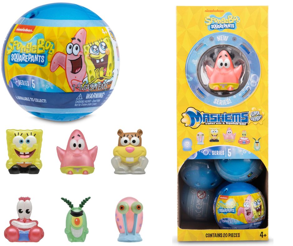 Іграшка-сюрприз у кулі MASH'EMS S5 - ГУБКА БОБ КВАДРАТНІ ШТАНИ (в асорт.)