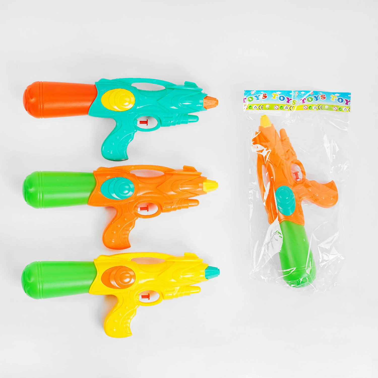 Фотография 1 товарной позиции интернет-магазина детских игрушек www.smarttoys.com.ua Водний пістолет 1275 (192/2) 3 кольори, у пакеті