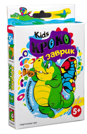 Карткова гра 30969 (укр) "Крокозаврик", в кор-ці 14-9,3-2,2 см