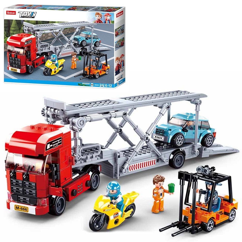 Конструктор SLUBAN M38-B0880 "Town": Автовоз, 542 дет.