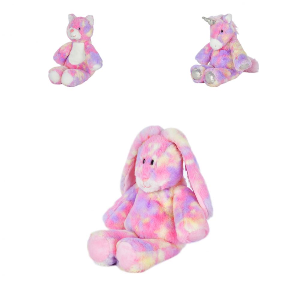 М'яка іграшка BJ0014 заєць, єдиноріг, ведмедик, 3 види, 38 см.