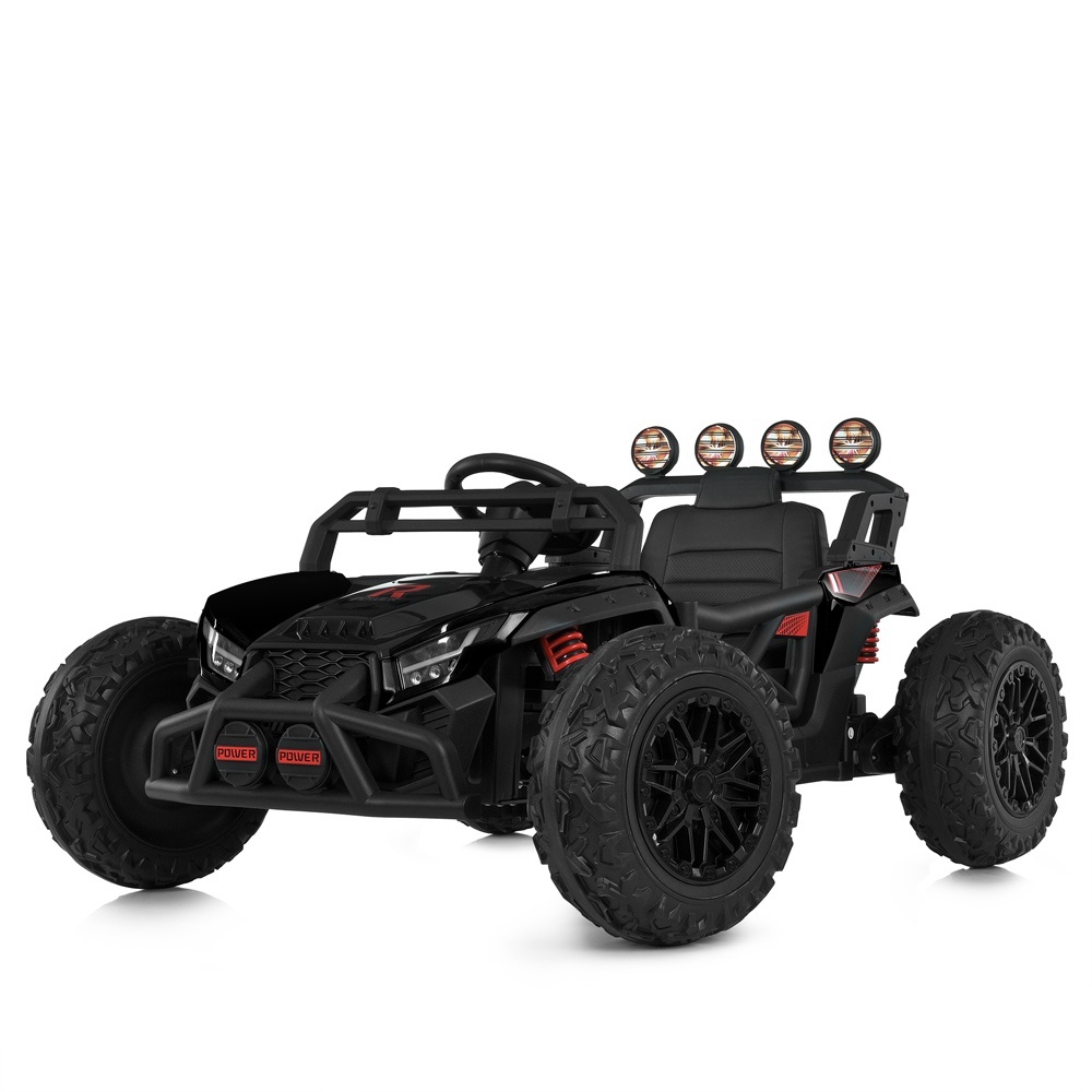 Баггі M 6073EBLR-2 2,4G радіокер., 2*12V7AH, 4*35W, USB, BLUETOOTH, EVA, муз., світло, шкіра, чорний