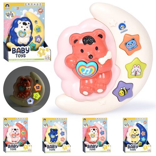 Гра 988-12 ведмедик на місяці, 6 кольорів, муз., світло, бат., кор., 20,5-16-5,5 см.
