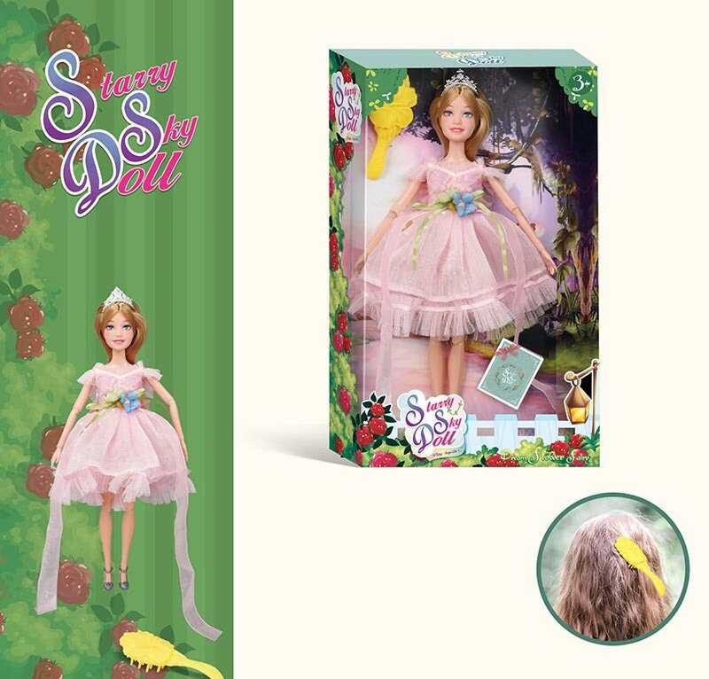 Фотография 1 товарной позиции интернет-магазина детских игрушек www.smarttoys.com.ua Лялька SK 054 B (72/2) висота 30 см, діадема, щітка для волосся, в коробці