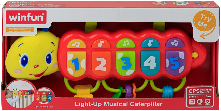 Гра 0215 NL  WinFun на ліжечко, брязкальце, гризунок, муз., світло, бат., кор.