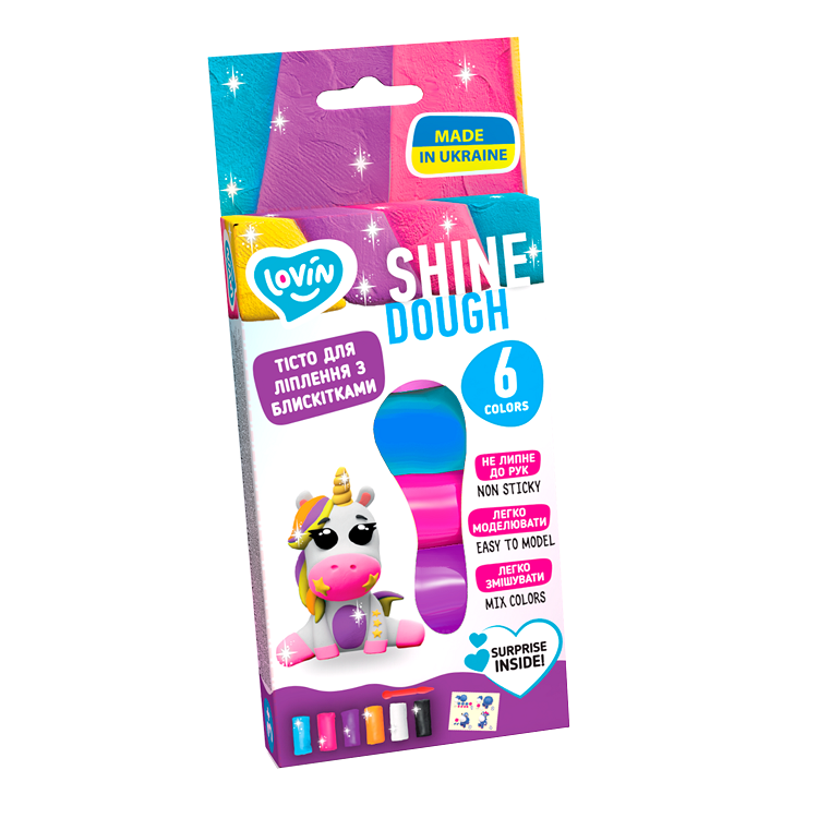 6 кольорів Shine Assorted TM Lovin Набір для ліплення з тістом