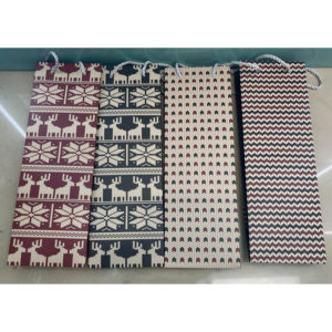 Пакет подарунковий паперовий під пляшку "Cheers" 12*9*36см R95015